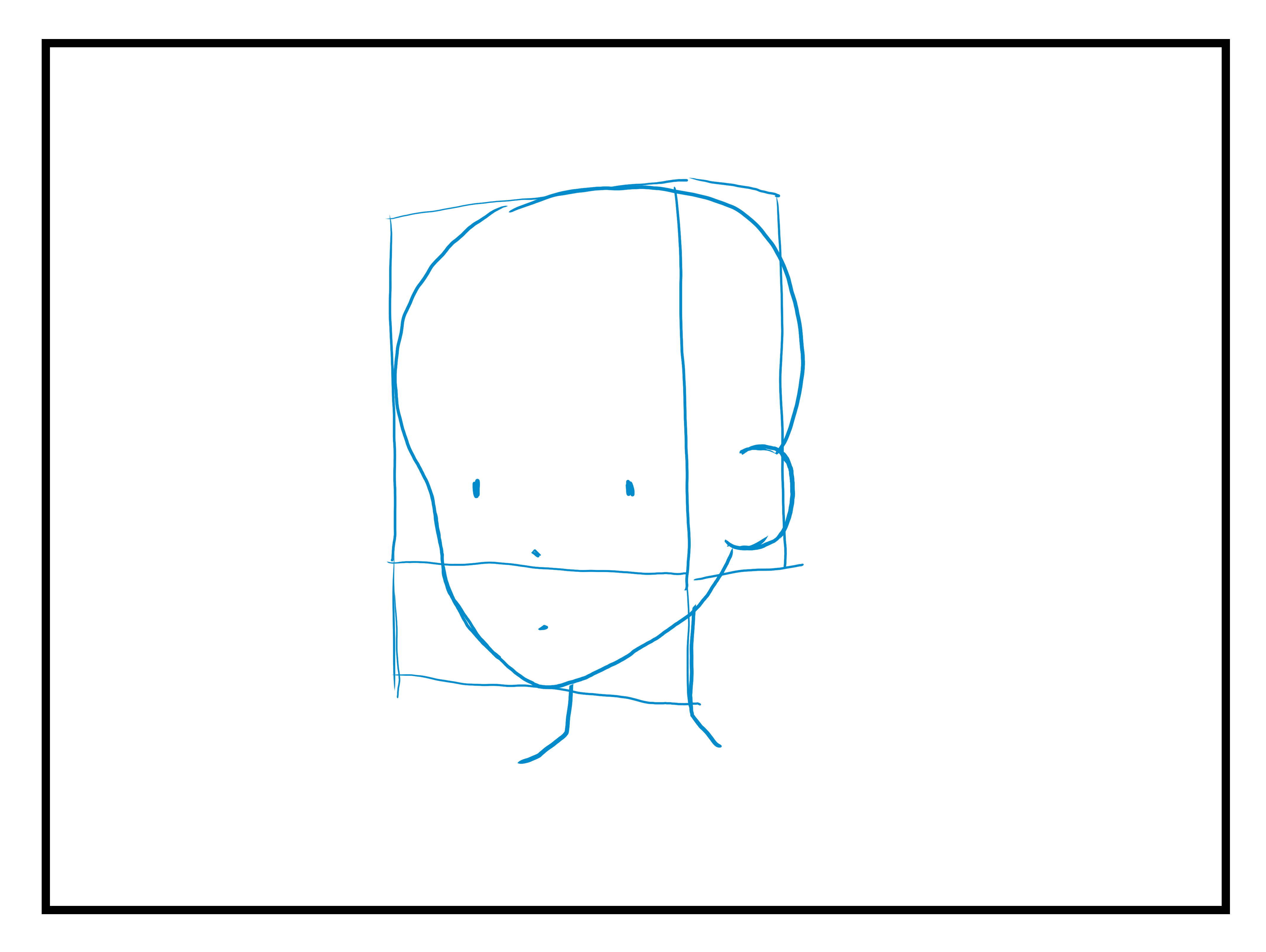 斜めから顔を描いた場合に耳の位置と顎の線が不自然になる 斜めから顔を書いた場合の顎と耳の処理方法 Ipentec