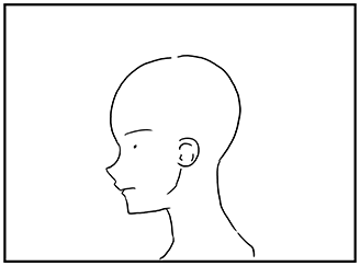 イラスト 漫画 横顔の描き方 横向きの頭部の描き方