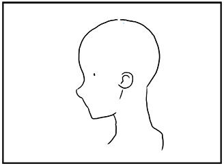 イラスト 漫画 横顔の描き方 横向きの頭部の描き方