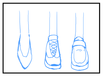 靴の描き方 イラスト Tips