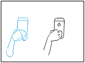 スマートフォンの描き方 キャラクターへの持たせ方 漫画 イラストの人物キャラクター描画 Tips