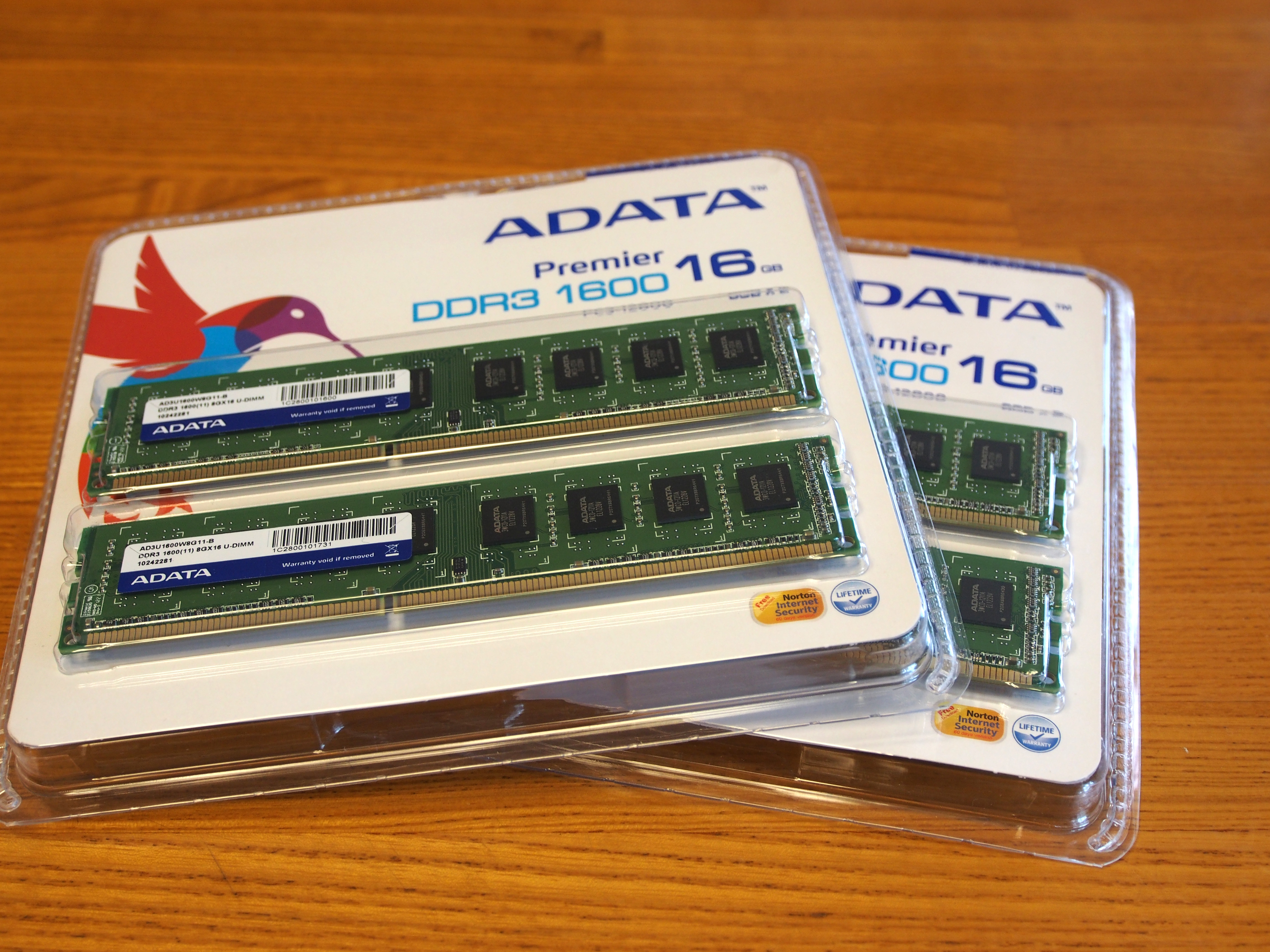A-DATA 8GB DDR3 メモリ AD3U1600W8G11-2 のレビュー | iPentec