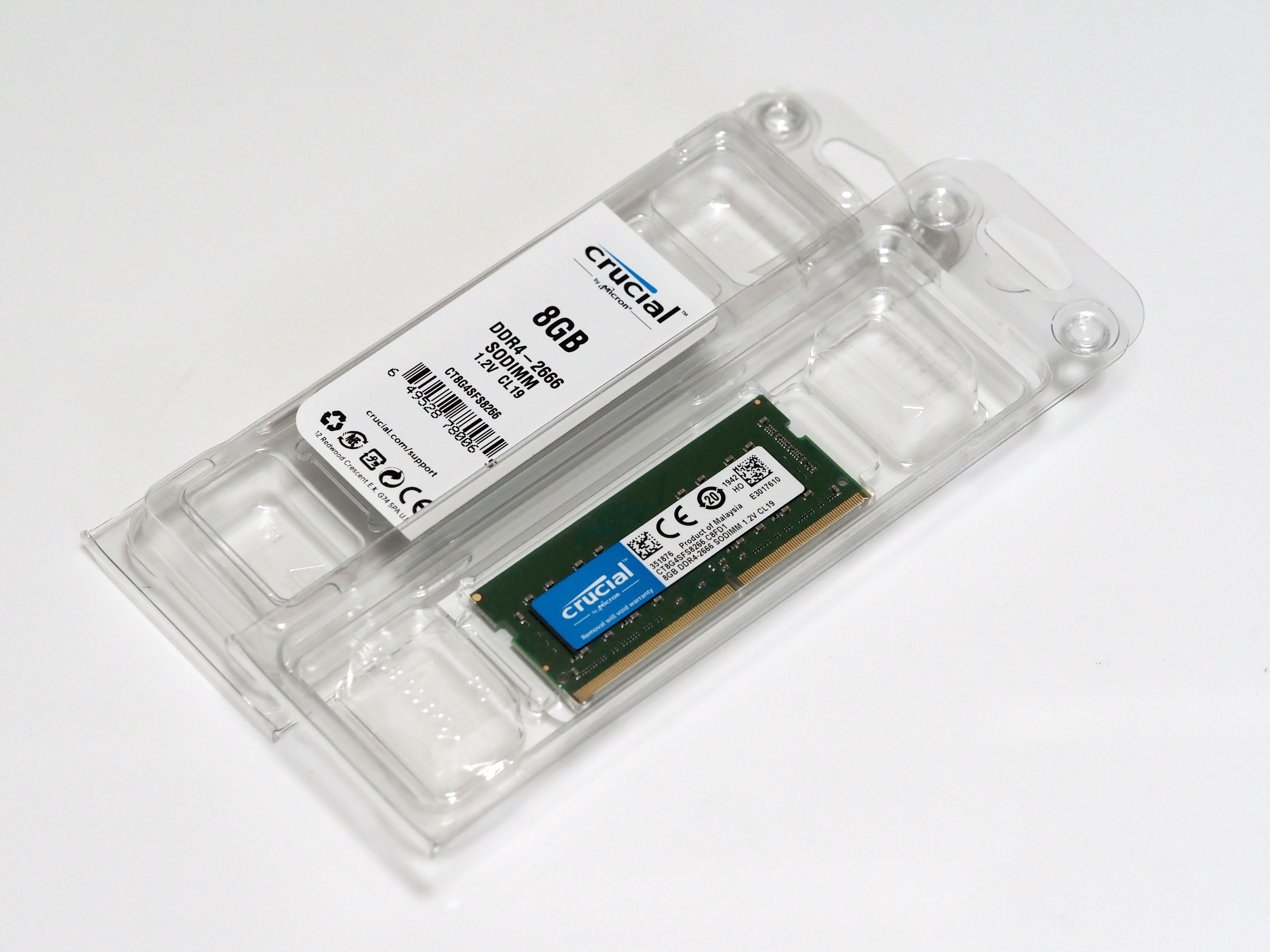 Crucial PC4-21300(DDR4-2666) 8GB SODIMM メモリ CT8G4SFS8266 の ...