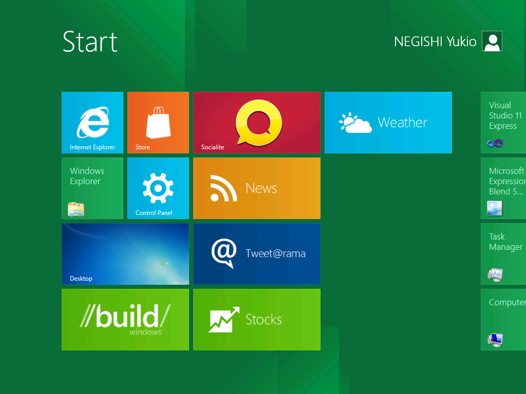 Windows Developer Preview Windows 8 Developer Preview のデスクトップ Windows 8 8 1 の操作方法とtips