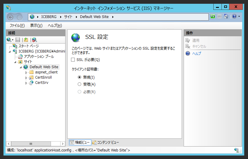 Iisでhttpsのサイトを作成する Sslサイトの構成 Iis Ipentec